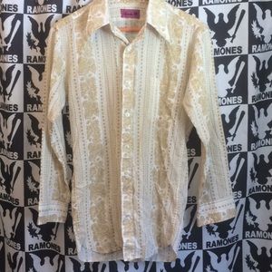 Retro Long-sleeve Button-down